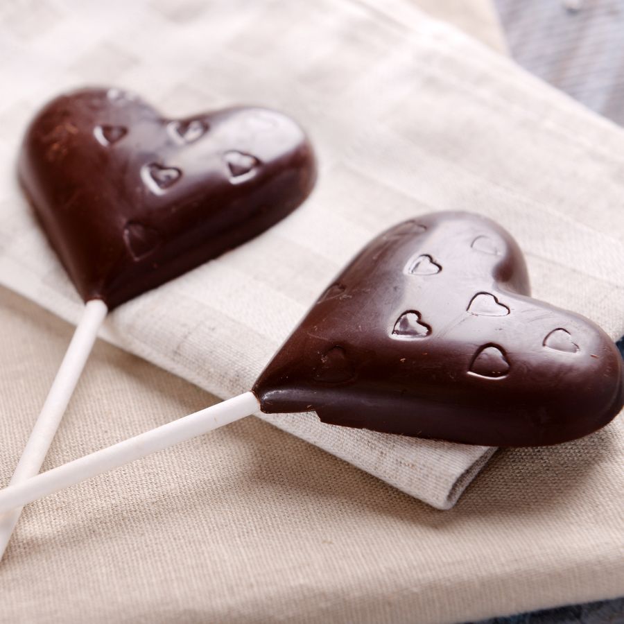 Corazón de chocolate